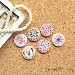 Набор фишек "Летние бабочки" (ScrapMania) Набор фишек "Летние бабочки" (ScrapMania)