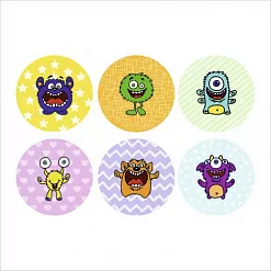 Набор фишек "Монстрики" (ScrapMania) Набор фишек "Монстрики" (ScrapMania)