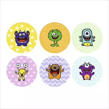 Набор фишек "Монстрики" (ScrapMania)