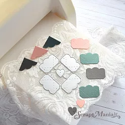 Нож "Уголки для фото. Облачко", 7,5х7,5 см (ScrapMania)