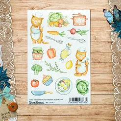 Набор наклеек А6 "Усатый поваренок. Будет вкусно" (ScrapMania)