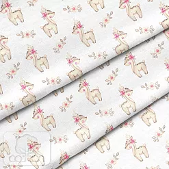 Отрез ткани 79х50 см "Милый олененок" (Cotton)