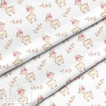 Отрез ткани 79х50 см "Милый олененок" (Cotton)