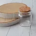 Стеклянная бутылочка с пробковой крышкой, высота 4 см Стеклянная бутылочка с пробковой крышкой, высота 4 см