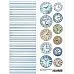 Лист с картинками 10х30 см "Океания. Часы" (ScrapMania)