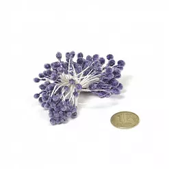 Набор тычинок "Сахарные. Темно-фиолетовые", 80 шт (Magic Hobby)