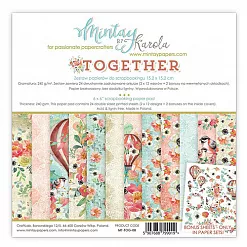 Набор бумаги 15х15 см "Together", 24 листа (Mintay)