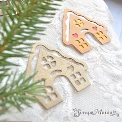 Нож "Пряничный домик", 5,3х5 см (ScrapMania)