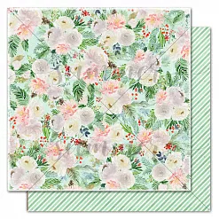 Бумага "Winter traditions. Traditional flowers" (Summer Studio) Бумага "Winter traditions. Traditional flowers" (Summer Studio)