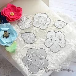 Комплект ножей "Гибискус" (ScrapMania)