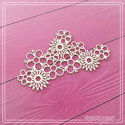 Чипборд "Цветение", 5,5х10 см (СкрапМагия)