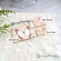 Нож "Марки. Зубчатые", 3,9х5,7 см (ScrapMania)