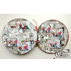 Заготовка для альбома 20х20 см "Снежинка 2" (CraftStory) Заготовка для альбома 20х20 см "Снежинка 2" (CraftStory)