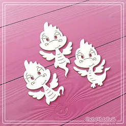 Чипборд "Дракончики", 5,9х3,2 см (СкрапМагия)