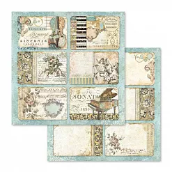 Набор бумаги 30х30 см "Music", 10 листов (Stamperia)