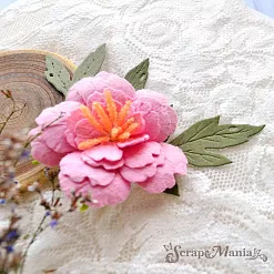 Нож "Пион. Листья", 3,4х5 см (ScrapMania)