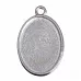 Основа под кабошон "Овал большой", цвет серебро