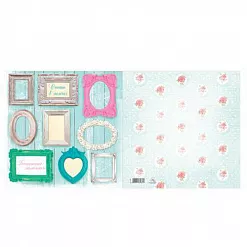 Бумага 15х15 см "Счастье в мелочах. Рамочки" (АртУзор)