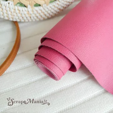 Отрез экокожи 30х69 см "Переплетный. Кожа малина" (Pty Китай)