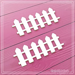 Чипборд "Забор", 2,8х7,3 см (СкрапМагия)