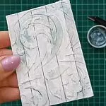 Скрапбукинг для начинающих. Лайфхак. Создаем фактурные рамочки.