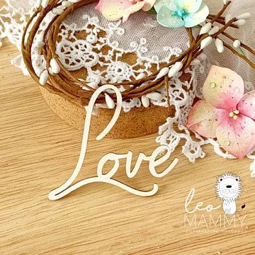 Чипборд "Love", 6,1х5 см (LeoMammy)