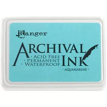 Водостойкая перманентная подушечка Archival Ink Aquamarine Аквамарин (Ranger)