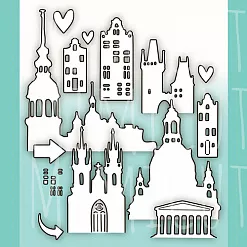 Набор ножей для вырубки "Старый город" (MimiCut)