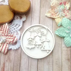 Шейкер "Колокольчики в круге", 6 см (Белый кот) Шейкер "Колокольчики в круге", 6 см (Белый кот)