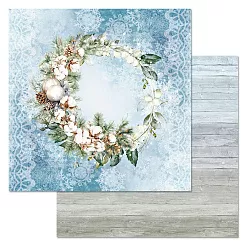 Бумага "Времена года: зима. Венок" (ScrapMania)
