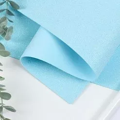 Лист фоамирана с глиттером 50х50 см "Светло-голубой", толщина 2 мм