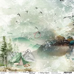 Бумага 30х30 см "Trail of silence 3" (CraftO'clock)