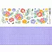 Лист с картинками 10х30 см "Нежные цветы" (ScrapMania)
