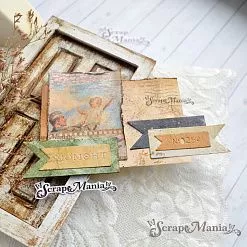 Нож "Флажки и надписи", 2,4х6 см (ScrapMania)