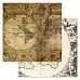 Набор бумаги 30,5х30,5 см "Фономикс. Карты. Том 1", 12 листов (ScrapMania)