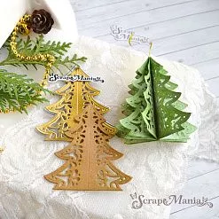 Нож "Игрушки на елку 3D. Елочка", 6,6х7,4 см (ScrapMania)