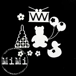 Набор украшений из чипборда "Детская коллекция. Игрушки" (MiMi Design)