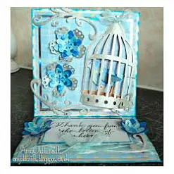 Форма для вырубки "Птичка в клетке" (Sizzix)