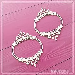 Чипборд "Овальные рамки с завитками 3", 5х6,5 см (СкрапМагия) Чипборд "Овальные рамки с завитками 3", 5х6,5 см (СкрапМагия)