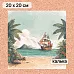 Калька 20х20 см "Маленький пират 05", плотность 110 гр/м2 (ScrapMania) Калька 20х20 см "Маленький пират 05", плотность 110 гр/м2 (ScrapMania)
