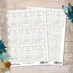 Скрап-карта А4 "Календарь 2021. Классика" (ScrapMania)