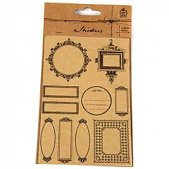 Набор наклеек "Крафт. Рамки" Набор наклеек "Крафт. Рамки"