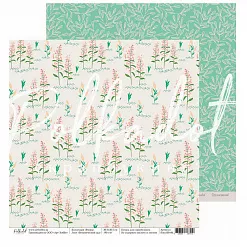 Набор бумаги 20х20 см "Флора", 8 листов (Polkadot)