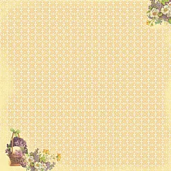 Бумага "Корзина с цветами" (ScrapBerry's)