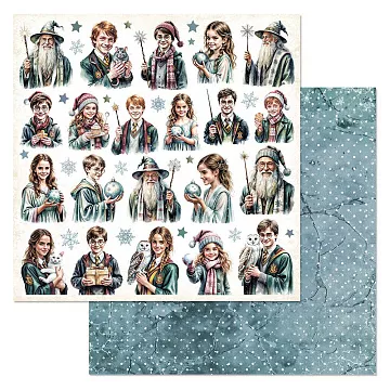 Бумага "Рождество у волшебников. Герои" (ScrapMania)