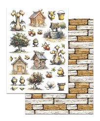 Набор бумаги А4 "Лукоморье", 8 листов (ScrapMania) Набор бумаги А4 "Лукоморье", 8 листов (ScrapMania)