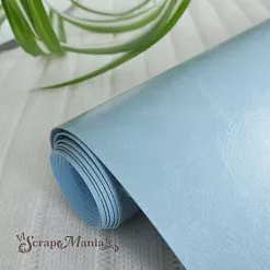 Отрез экокожи 30х69 см "Переплетный. Шевро. Аква" (Pty Китай)