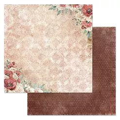 Набор бумаги 30,5х30,5 см "Багряный винтаж", 12 листов (ScrapMania)