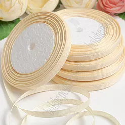 Лента репсовая "Бежевая" 0,6 см, 18 м Лента репсовая "Бежевая" 0,6 см, 18 м