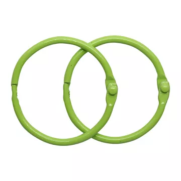 Набор колец для альбома "Салатовый", 35 мм